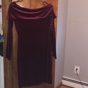 Burgundy dress
